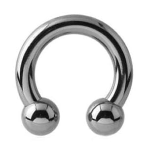Titanium Large Gauge Circular Barbell