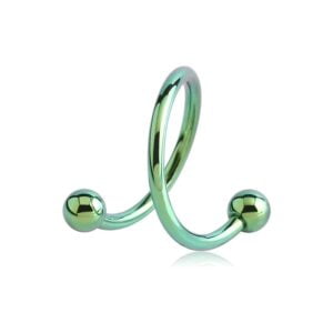 Titanium Micro Body Spiral - Green