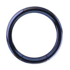 Titanium Smooth Segment Ring - Dark Blue