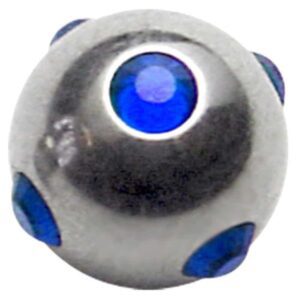 Titanium Threaded Astro Spheres - Dark Blue