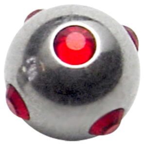 Titanium Threaded Astro Spheres - Red