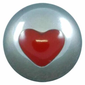 Titanium Threaded Opus Ball - Heart