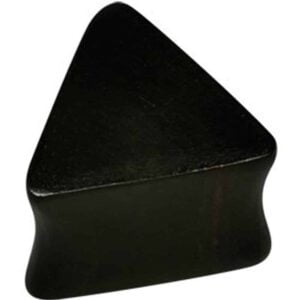Triangular Wooden Flesh Plug - Iron Wood
