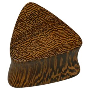 Triangular Wooden Flesh Plug - Parasite Wood