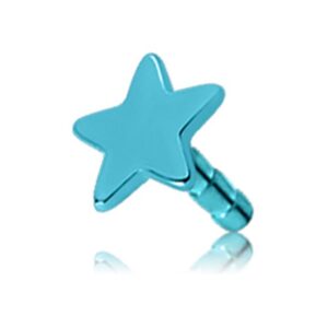 Turquoise Titanium Push-Fit Star