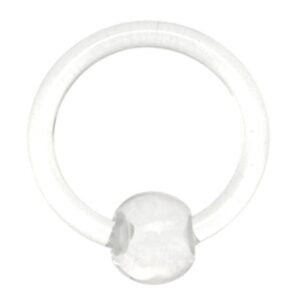 Ultra Violet Ball Closure Ring - Clear <span class="custom_location">- 4A01UK</span>