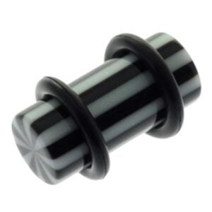 Ultra Violet Flesh Plug - Black Stripe