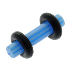 Ultra Violet Flesh Plug - Blue Stripe