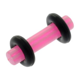 Ultra Violet Flesh Plug - Pink Stripe