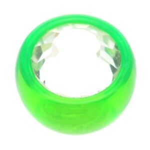 Ultra Violet UV Threaded Jewelled Balls - Green