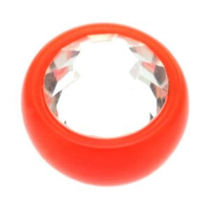 Ultra Violet UV Threaded Jewelled Balls - Red