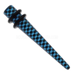 UV Checker Stretching Taper - Blue