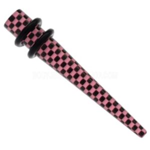 UV Checker Stretching Taper - Pink