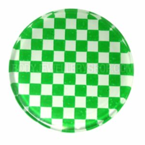 UV Chessboard Flesh Plug - Green