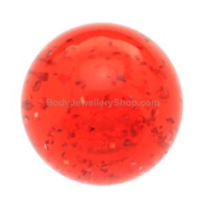 UV Glitter Balls - Red