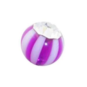 UV Jewelled Beach Balls - Purple