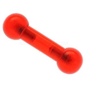 UV Large Gauge Barbell - Red