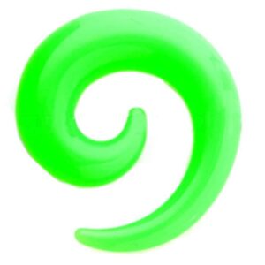 UV Spiral Ear Expander - Green
