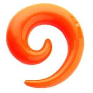 UV Spiral Ear Expander - Orange