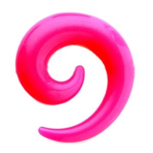 UV Spiral Ear Expander - Pink