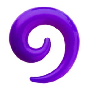 UV Spiral Ear Expander - Purple