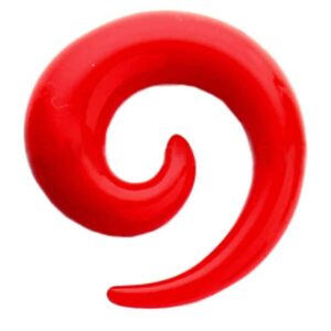 UV Spiral Ear Expander - Red