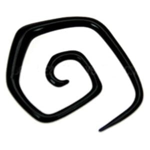 UV Spiral Ear Stretcher - Black