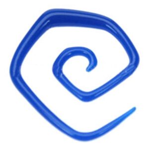 UV Spiral Ear Stretcher - Blue