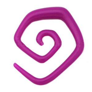 UV Spiral Ear Stretcher - Purple