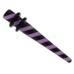 UV Stripe Stretching Taper - Purple
