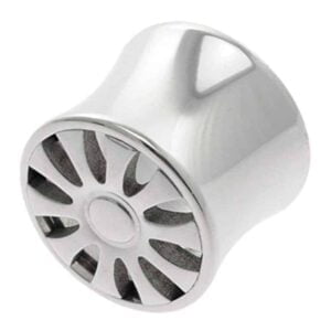Wheel Design Double Flared Tunnel Plug - 10 Spoke