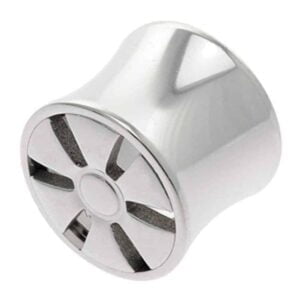 Wheel Design Double Flared Tunnel Plug - 6 Spoke
