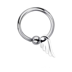 Wings Closure Rings Charms