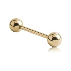 Zircon Gold Barbells - 1.6mm with 6mm balls