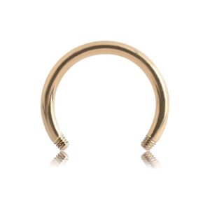 Zircon Gold Circular Barbell Stem