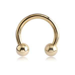 Zircon Gold Circular Barbells