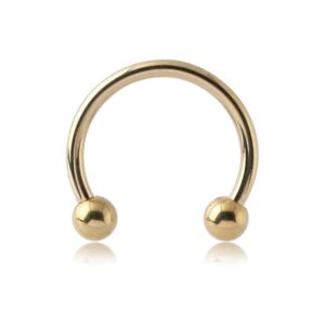 Zircon Gold Micro Circular Barbells
