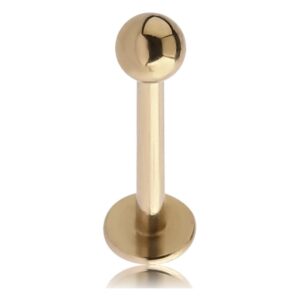 Zircon Gold Micro Labret Stud