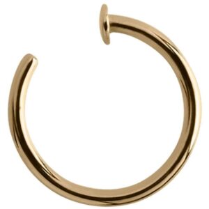 Zircon Gold Open Nose Ring