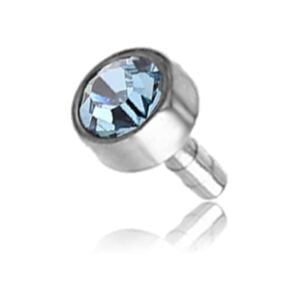 Light Blue Jewel Titanium Push-Fit Head
