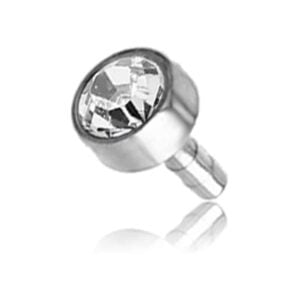 Clear Jewel Titanium Push-Fit Head