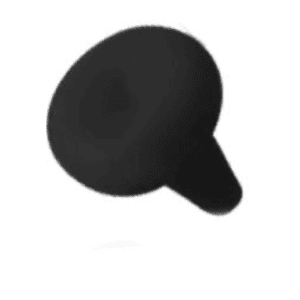 Invisible Push Fit Disc - Black