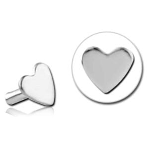 TI- Glow Titanium Push-Fit Heart