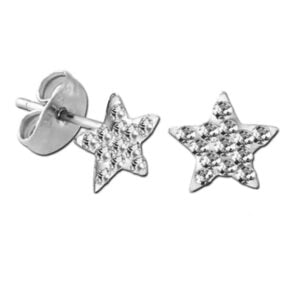 Sterling Silver 925 Stamping Ear Stud